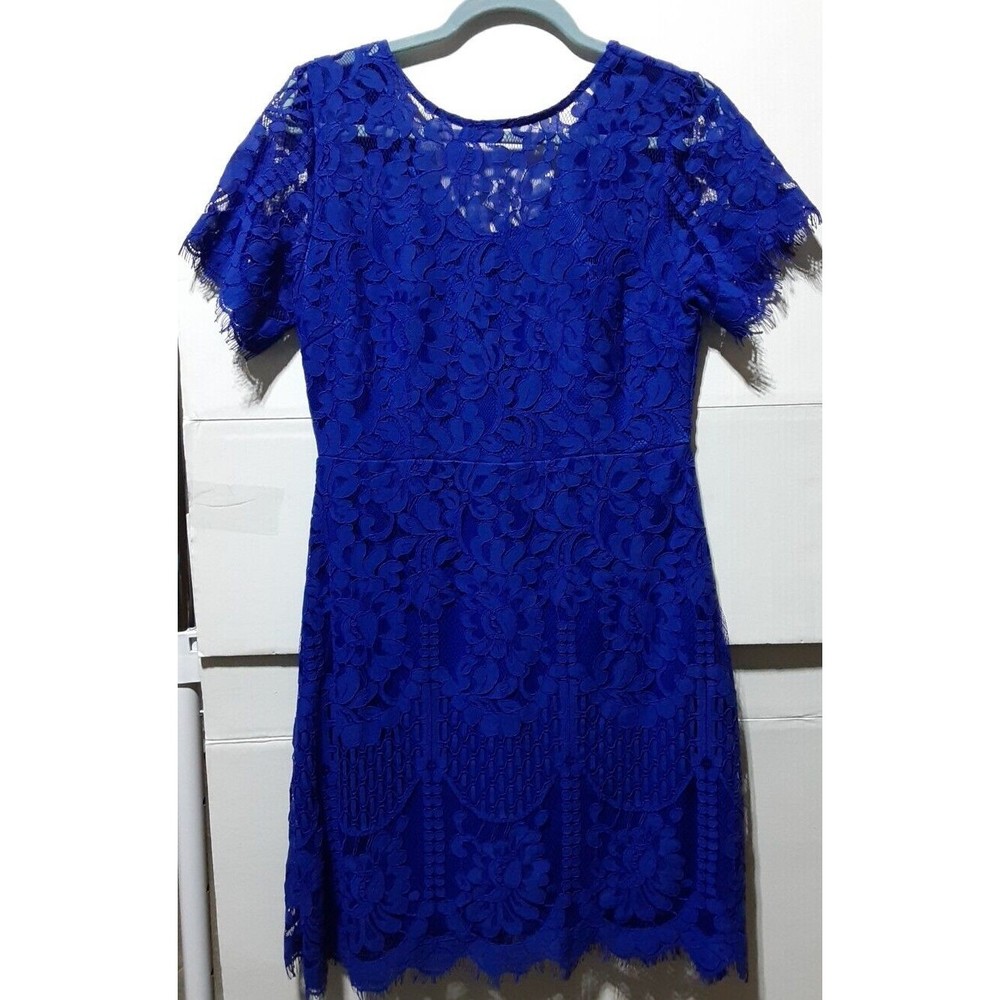 Helyo A-Line Dress Women's Medium Cobalt Blue Party Cocktail Swing 2133 NWT